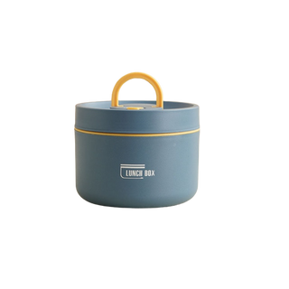 Isobox™ | Meerlagige geïsoleerde lunchbox (Incl. GRATIS draagtas t.w.v. €19,95) Blauw Groot