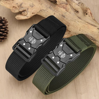 Unisex Tactische Nylon Riem – Stevig, Ademend en Veelzijdig