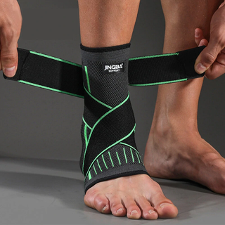 Enkelcompressiebandage - FlexGuard - Ondersteunende Pasvorm - Pijnverlichting Groen