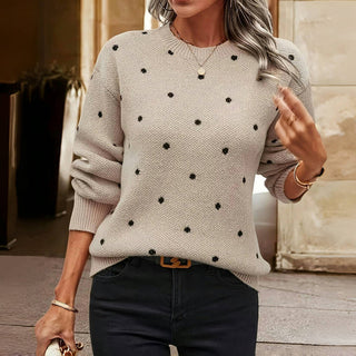 Ellie | Elegante Gebreide Trui Khaki