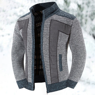 Thom - Heren Wollen Vest Met Rits Lichtgrijs