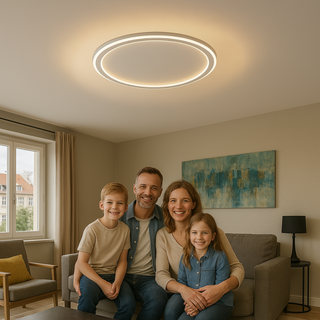 Scandinavische LED Plafondlamp – Modern, Dimbaar & Stijlvol voor Woonkamer, Eetkamer & Gang