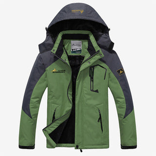 Louis - Parka waterdicht heren Lichtgroen Donkergrijs