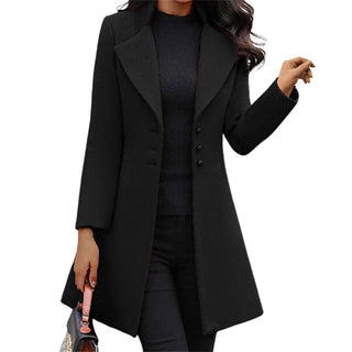 Elegante Trenchcoat Dames Jas Zwart
