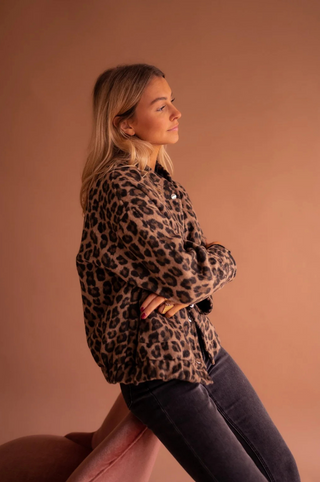 Susanne™ | Trendy Jas met Luipaardprint