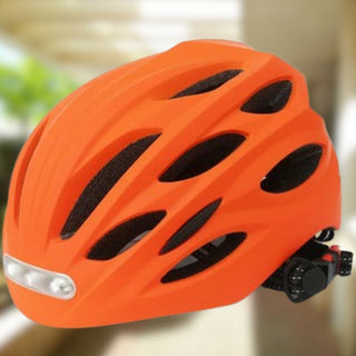 MEELANO HelmLight | Oplyst cykelhjelm | Hjelm med lys Orange
