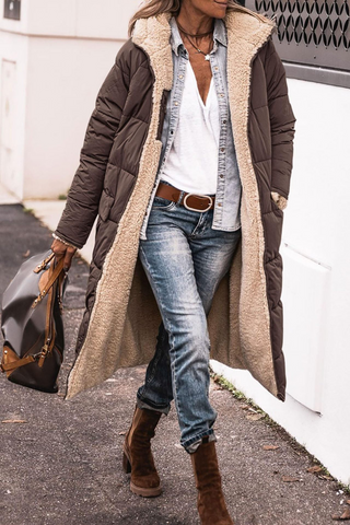 Millie | Omkeerbare Jas Bruin