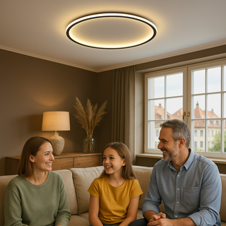 Scandinavische LED Plafondlamp – Modern, Dimbaar & Stijlvol voor Woonkamer, Eetkamer & Gang