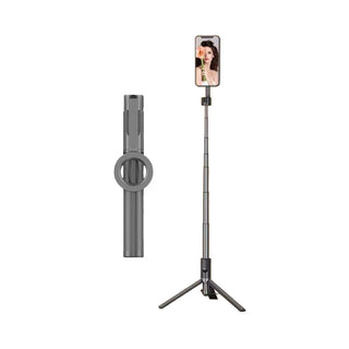 MEELANO Magnetisk telefon selfie stick stativ Selfie stick Sort