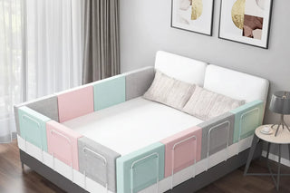 Peuter Bedrand Beveiliging 47cm - Opvouwbare Bedhek Barrière & Veiligheidsrail voor Kinderbedbescherming