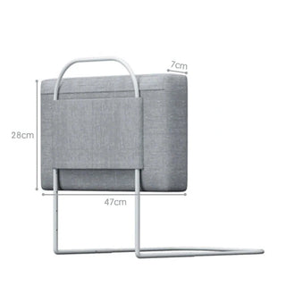 Peuter Bedrand Beveiliging 47cm - Opvouwbare Bedhek Barrière & Veiligheidsrail voor Kinderbedbescherming 47cm Grijs