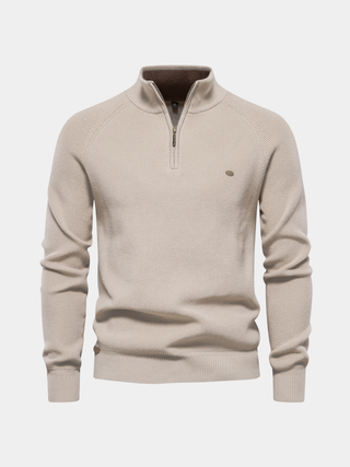 Noah - Luxe Trui met Halve Rits voor Heren