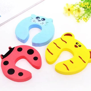 Baby Deurstopper & Vingerbeschermer - Schattige Dieren Foam Deurkussens tegen Knelgevaar voor Baby's en Peuters