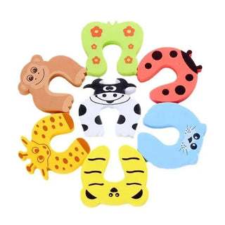 Baby Deurstopper & Vingerbeschermer - Schattige Dieren Foam Deurkussens tegen Knelgevaar voor Baby's en Peuters Willekeurige Kleur 2 stuks