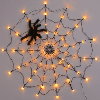 MEELANO Halloween dekorative lys Spider Web LED-lys