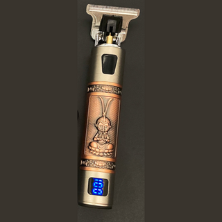 Skull Vintage Trimmer | De Barber Trend van dit jaar! - Oplaadbaar incl. Opzetstukken Sun WuKong Bronze - met Display