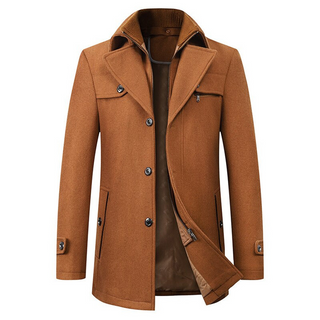 Louis - Mantel heren winter Bruin