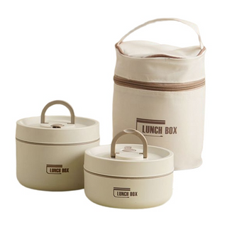 Isobox™ | Meerlagige geïsoleerde lunchbox (Incl. GRATIS draagtas t.w.v. €19,95) Wit Klein + Groot
