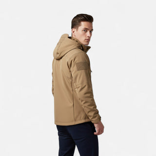 Ancienne Monde | Heren Waterdichte Softshell Jas met Capuchon