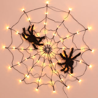 MEELANO Halloween dekorative lys Spider Web LED-lys