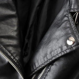 Ancienne Monde | Dames Leren Bikerjas Tijdloos Design