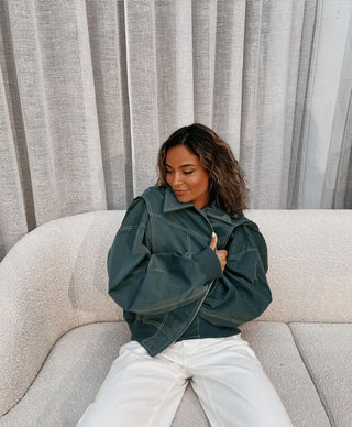 Dames Bomberjack – Oversized Pasvorm – Ritssluiting – Casual Streetwear – Comfort Fit Groen