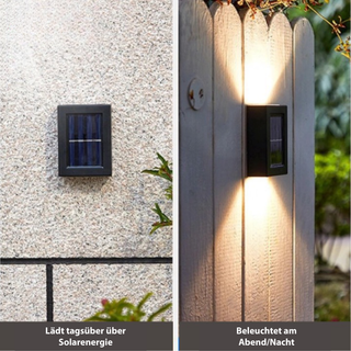 SolarGlow™ LED Solar Wandlampen – Draadloos, Weerbestendig & Sfeervol Licht voor Buiten