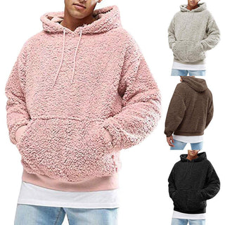 Arvid | Pluizige teddy hoodie voor heren