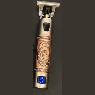 Skull Vintage Trimmer | De Barber Trend van dit jaar! - Oplaadbaar incl. Opzetstukken Flying Dragon Brons - met Display