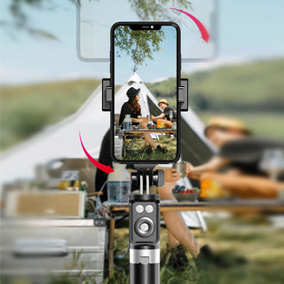 MEELANO Ny 6-i-1 selfie stick med fyldlys
