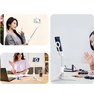 MEELANO Magnetisk telefon selfie stick stativ