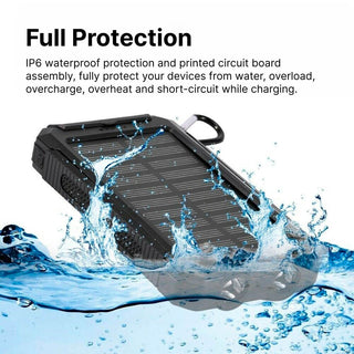 20000mAh Zonne-oplader Waterdichte Power Bank Extern