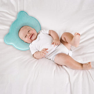 MEELANO BabyPill - Babypude mod plagiocephaly (fladthovedsyndrom) blå