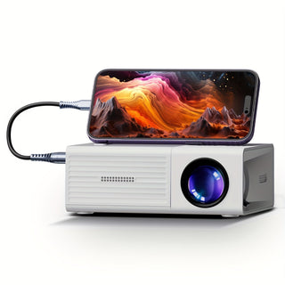 Ultra-Heldere Mini Projector 3000 Lumen – Draagbaar, HDTV & USB, Ideaal voor Thuisbioscoop & Buiten! Thuisbioscoopprojector
