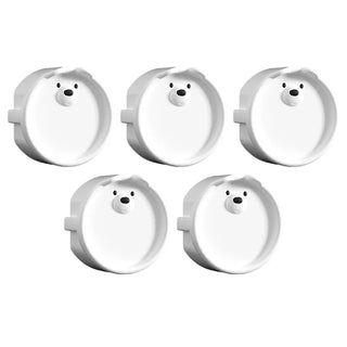 Baby Veiligheid Stopcontact Beschermers (5-Delige Set) - Schattige Cartoon Siliconen Stopcontact Beschermkapjes tegen Elektrische Schokken A2