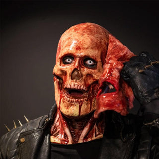 MEELANO Halloween kranium dobbelt lag maske