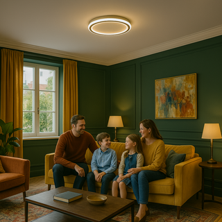 Scandinavische LED Plafondlamp – Modern, Dimbaar & Stijlvol voor Woonkamer, Eetkamer & Gang