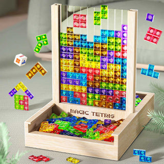Ecoblock Tetris Bord - Houten Puzzelspel voor Kinderen en Volwassenen Default Title