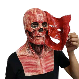 MEELANO Halloween kranium dobbelt lag maske