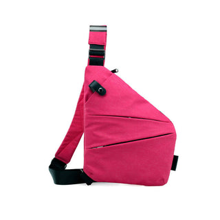 Anti-Diefstal Schoudertas - TravelSafe Linkshandig Fuchsia