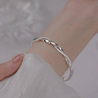 Prachtig Verweven Zilverarmband