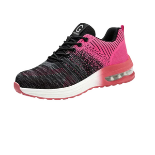 Dames Veiligheidsschoenen met Stalen Neus en Antislipzool voor de Herfst Roze