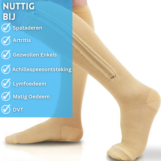 Compressiekousen 2.0 met Rits - Verbeterd Comfort