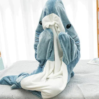 MEELANO KocShark - Super blødt og trendy behageligt tæppe - menneskeligt tæppe