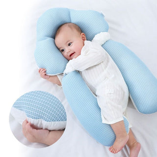 Ergonomisch Baby Slaapkussen – Veilig, Comfortabel en Aanpasbaar voor Pasgeborenen (0-12 Maanden) Blauw