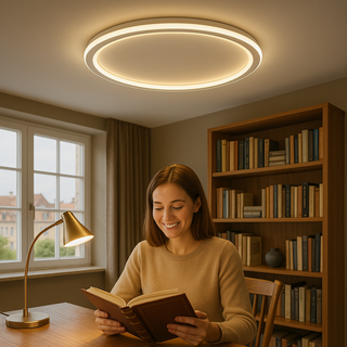 Scandinavische LED Plafondlamp – Modern, Dimbaar & Stijlvol voor Woonkamer, Eetkamer & Gang