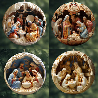 MEELANO Nativity julepynt