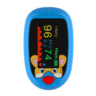 Draagbare Niet-Invasieve Zuurstofmeter - Zuurstofgehalte & Hartslag Onyx-meter Blauw - Kinderen