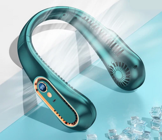 MEELANO AirNeck | Genopladelig bærbar halsventilator Grøn