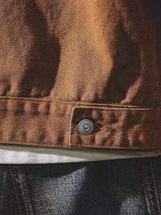 Amerikaanse vintage cargo-jas voor heren: retro werkjas met stevige pasvorm en klassiek design.